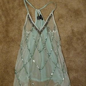 Sexy beaded top
